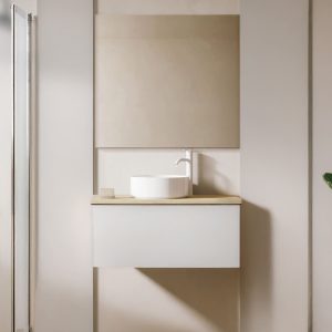 Mueble para baño con cajón integrado a medida